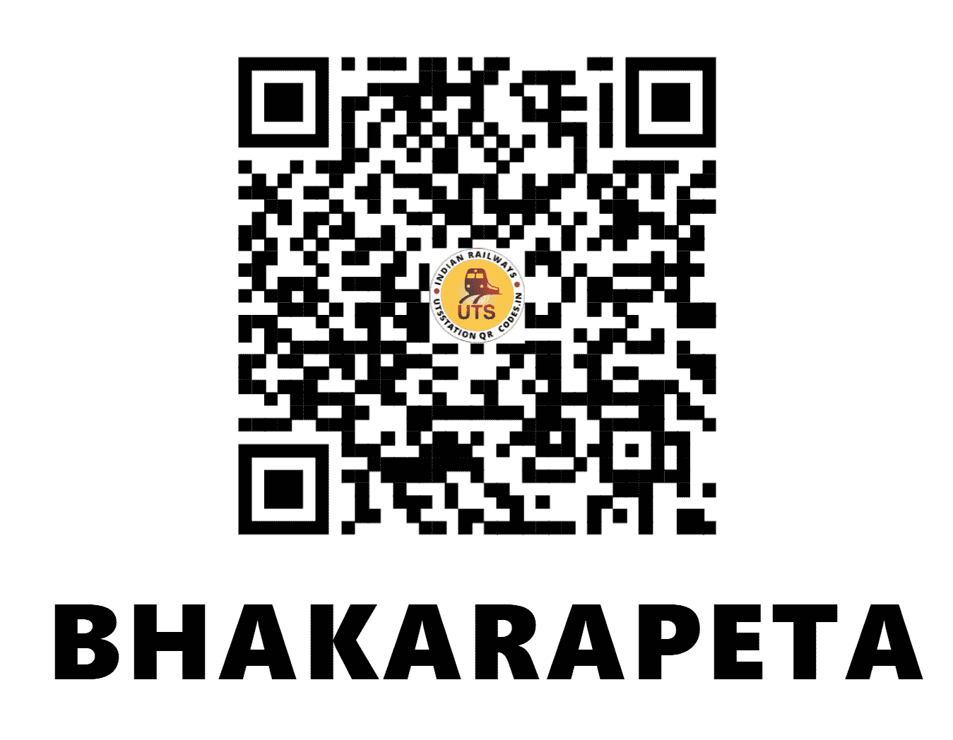 UTS QR Code for BHAKARAPETA - BKPT (SC - ANDHRA PRADESH)